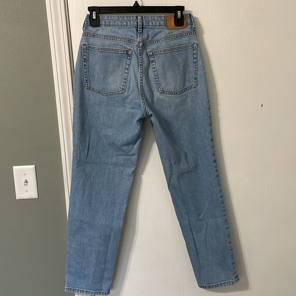 Everlane The Curvy Cheeky Jean High Rise Straight Leg Light Wash Denim Size 27 - Picture 10 of 11